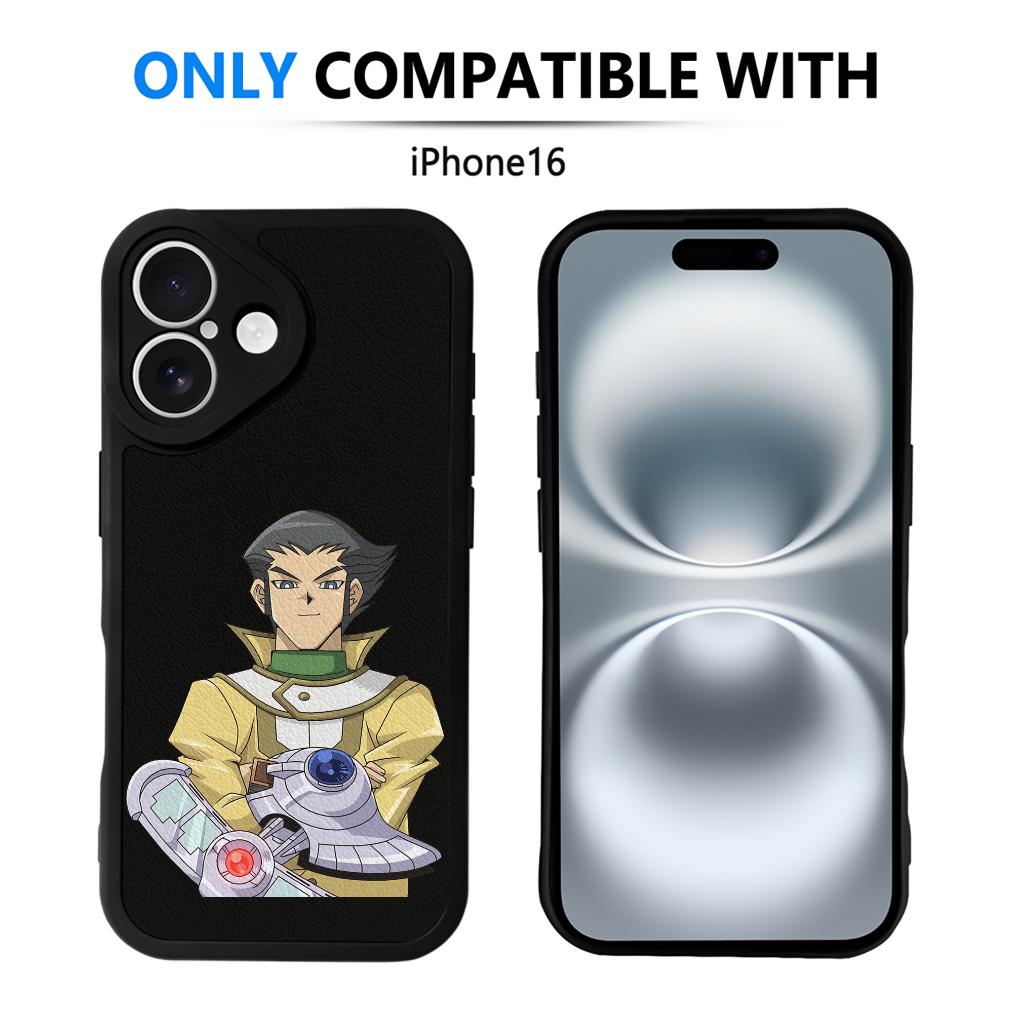 遊☆戯☆王 Yu-Gi-Oh! 【iPhone 16シリーズ対応】シリコンスマホケース（レザー調） 材質：シリコン